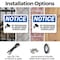 Signmission No Trespassing 24-Hour Video OSHA Notice Sign, Plastic, 14in W x 10in L, 2PK OS-2PACK-NS-P-1014-L-14904 - alternate 3